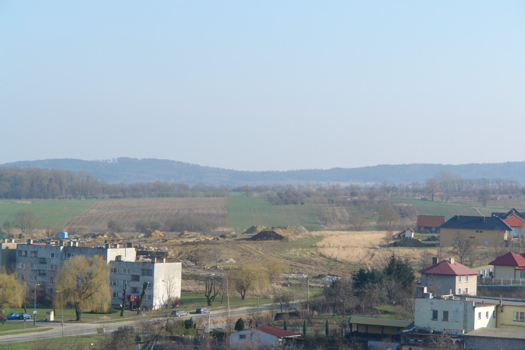 plac budowy między osiedlem Korczaka a Wichrowymi Wzgórzami