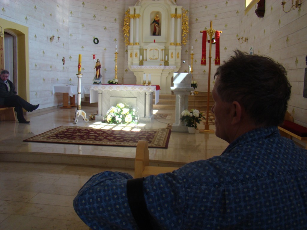 Andrzej w kościele w Czarnowąsach