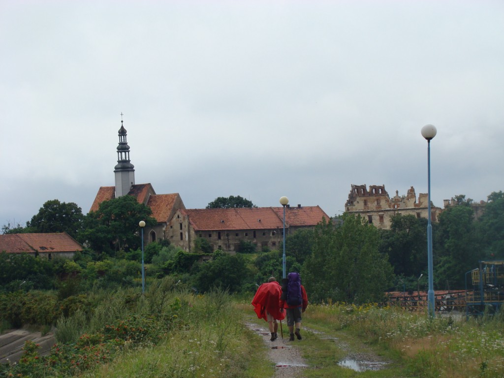kościół i ruiny pałacu w Borzygniewie